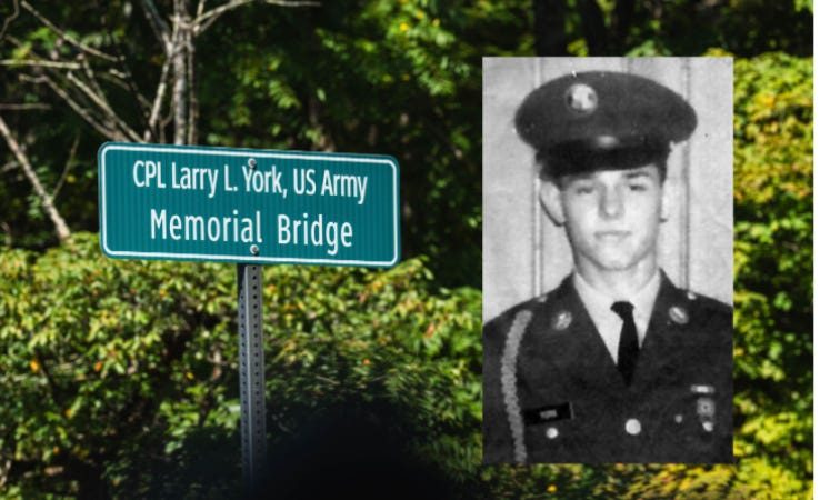 Bucks County names Trumbauersville bridge for Larry York, 20, killed in Vietnam in ’68